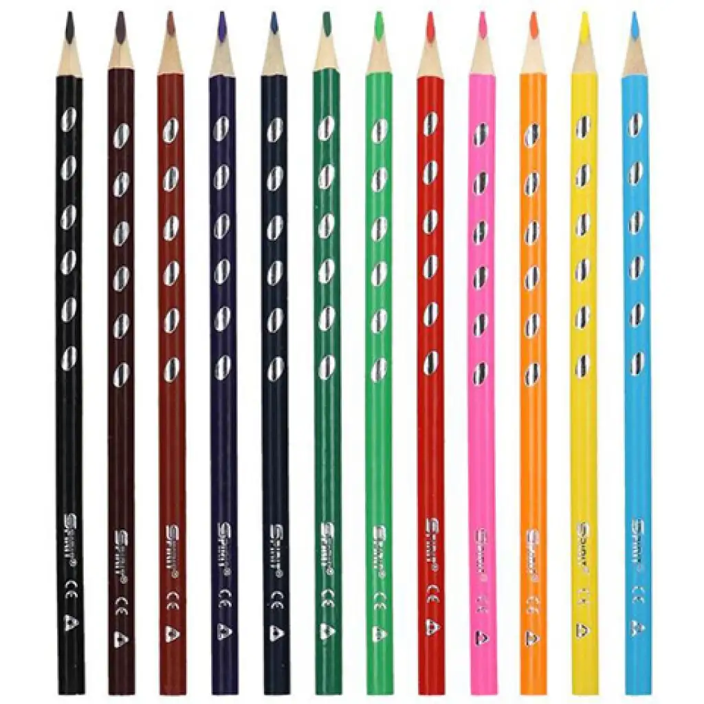 imagen de Spirit: Set de lápices de colores triangulares de 12 unidades 2