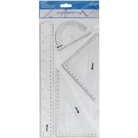 imagen de Spirit: set de regla de 4 piezas con regla recta de 30 cm 1