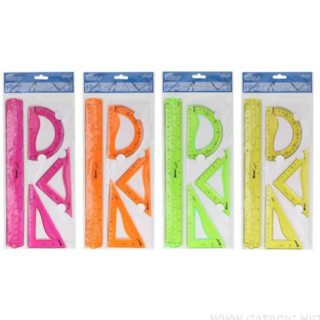 imagen de Spirit: Set de reglas flexibles de 4 piezas en varios colores 1