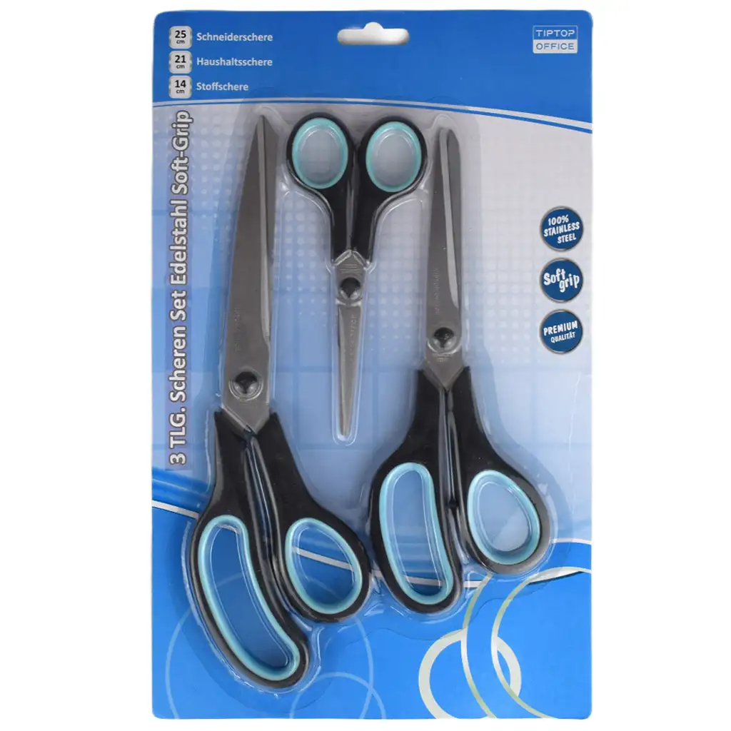 imagen de Spirit: Set de tijeras de 3 piezas Soft Grip 1