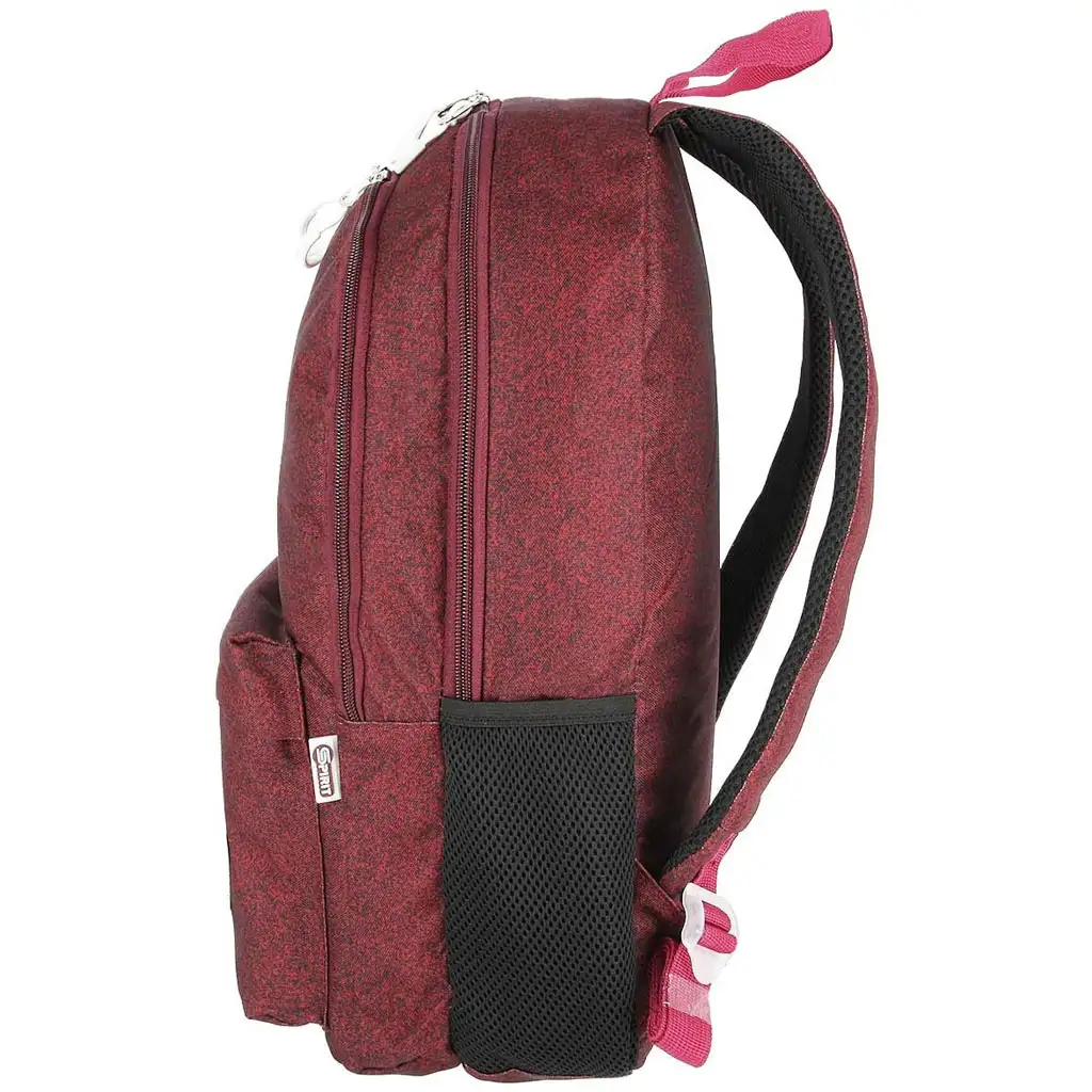 imagen de Spirit: SHADE burdeos mochila escolar redondeada de tres compartimentos 43x 29x21cm 2
