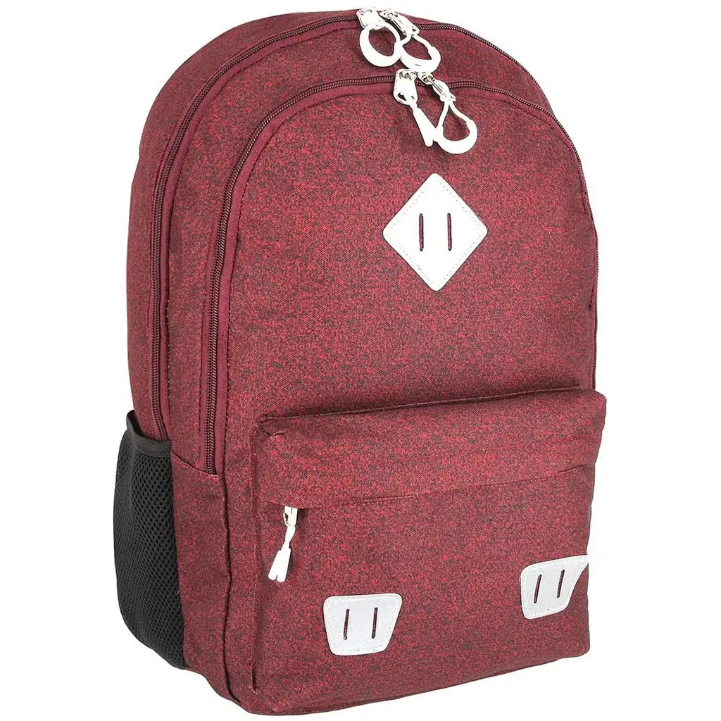 imagen de Spirit: SHADE burdeos mochila escolar redondeada de tres compartimentos 43x 29x21cm 1