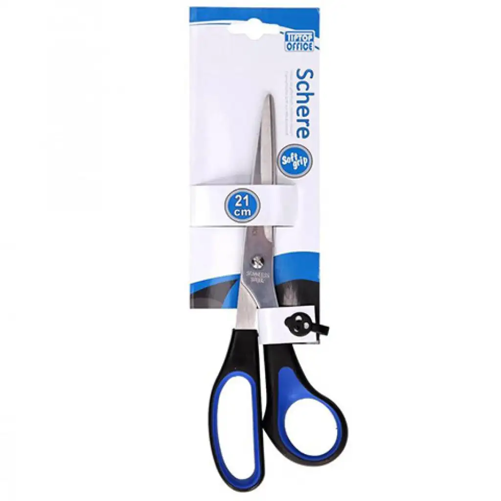 imagen de Spirit: Soft Grip tijeras negro-azul 21cm 1