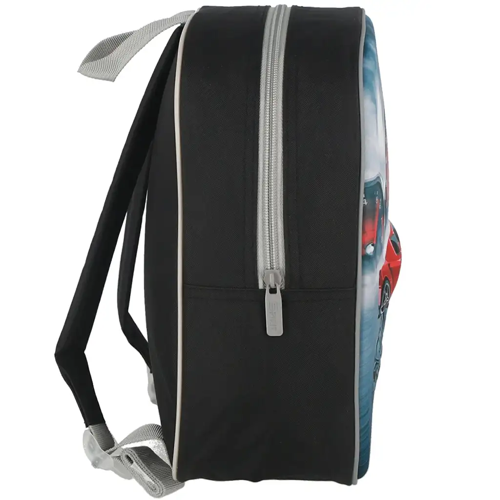 imagen de Spirit: Speed Monster coche deportivo rojo mochila 3D con diseño para jardín de infancia 30x25x12cm 2