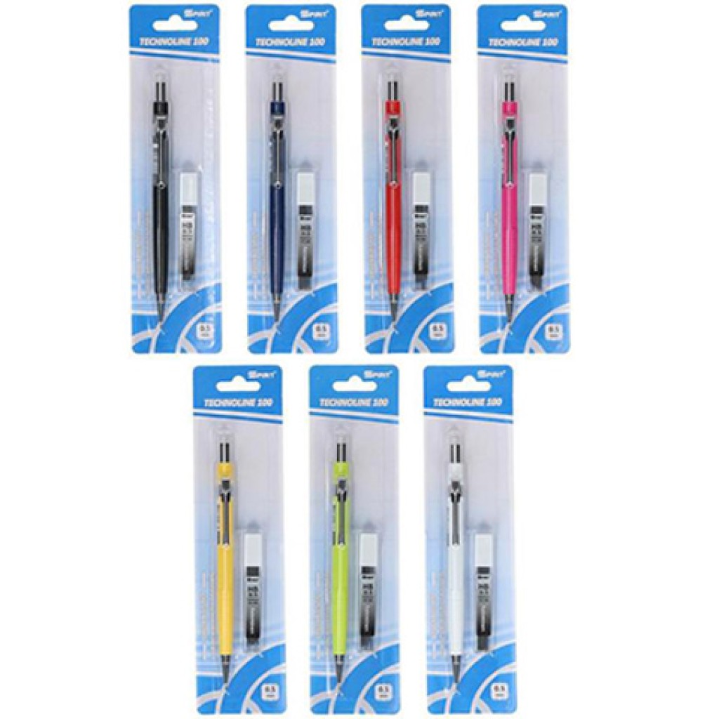 imagen de Spirit: Technoline 100 lápiz mecánico 0,5mm set de varios colores 1