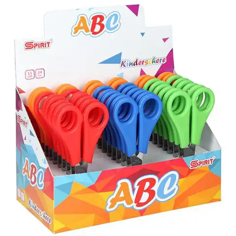 imagen de Spirit: Tijeras de punta redonda de 13 cm con hoja de acero inoxidable en varios colores 1ud 1