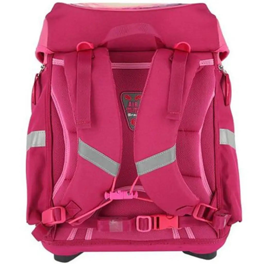 imagen de Spirit: Unicornio mágico 3D con diseño ergonómico set de mochila escolar de 5 piezas con luz LED 34x22x41cm 3