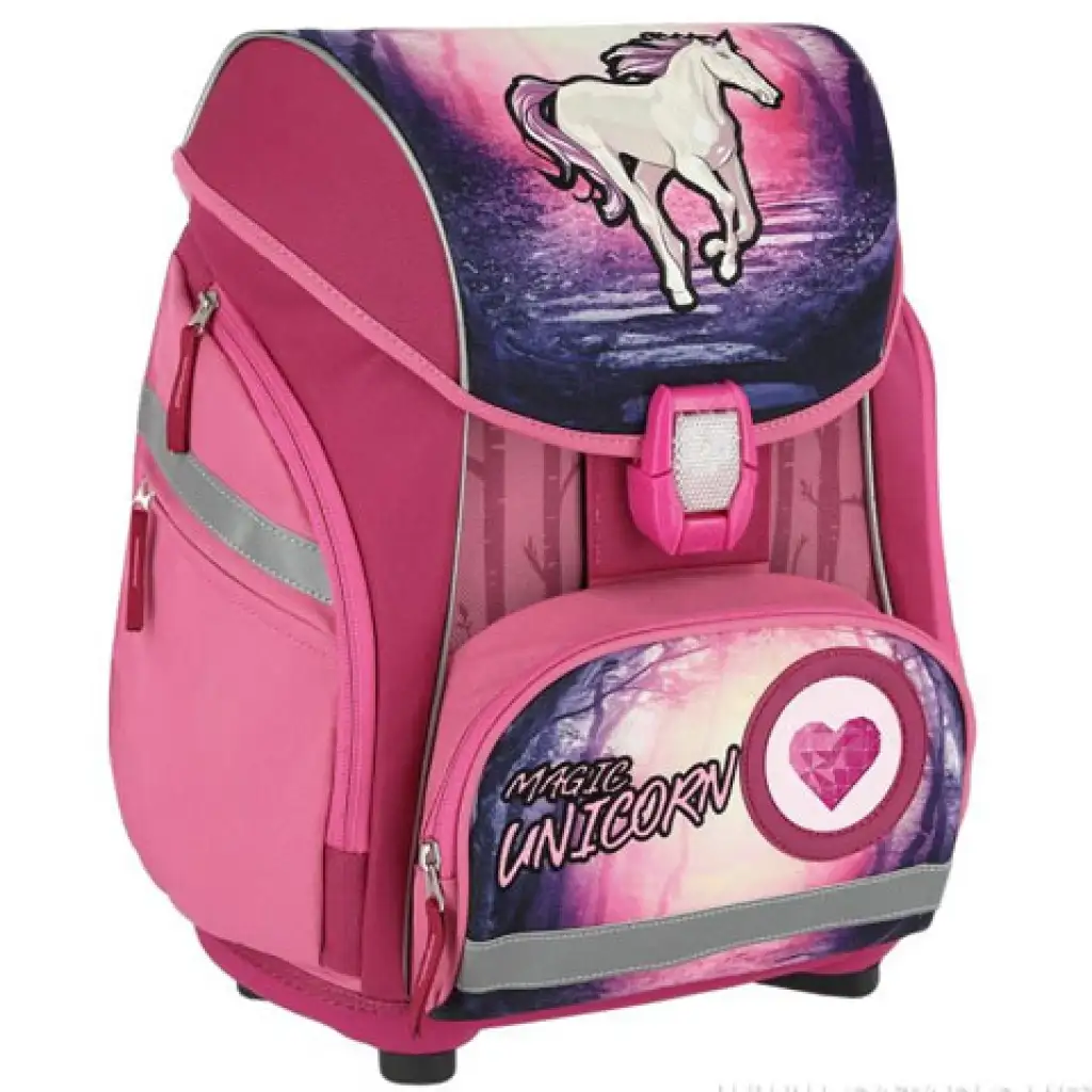 imagen de Spirit: Unicornio mágico set de mochila escolar de 5 piezas con accesorios y luz LED 2