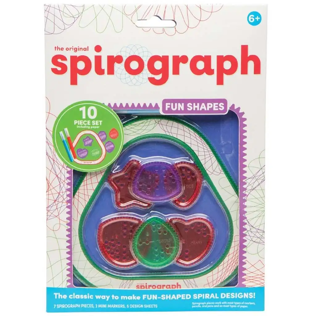 imagen de Spirograph: FUN Shapes Spirográfico - Formas divertidas set creativo de 10 piezas 1