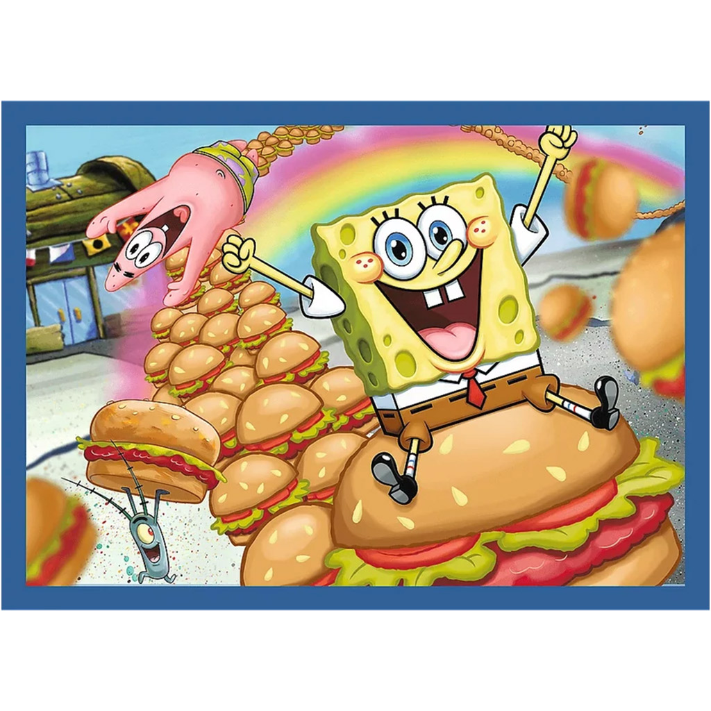 imagen de SpongeBob 4 en 1 35-48-54-70 piezas puzzle - Trefl 3