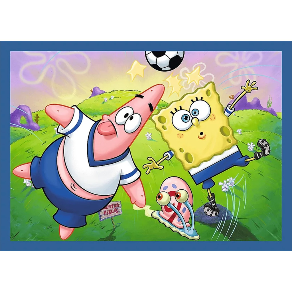 imagen de SpongeBob 4 en 1 35-48-54-70 piezas puzzle - Trefl 5