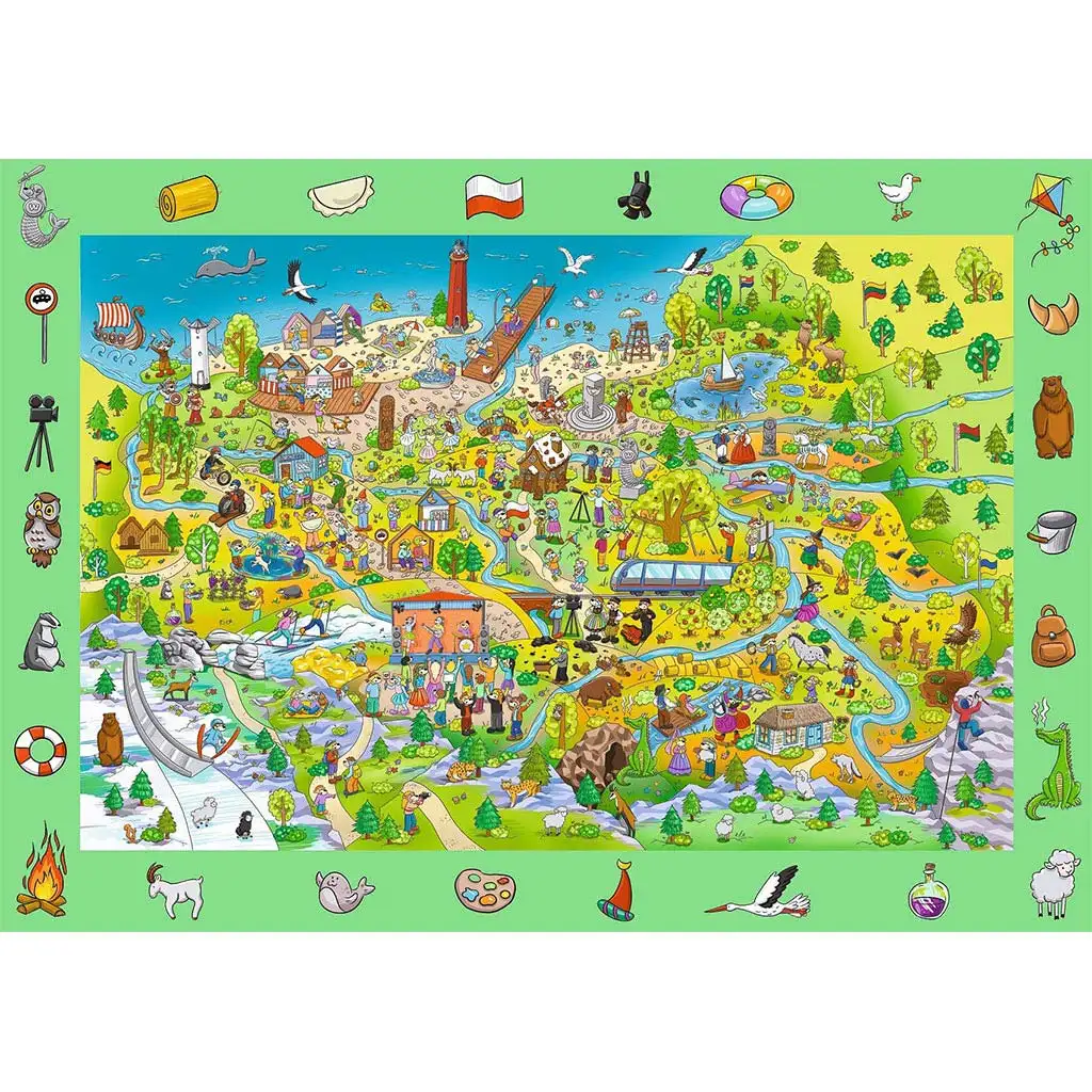 imagen de Spy Guy 100 piezas puzzle Polonia - Trefl 2