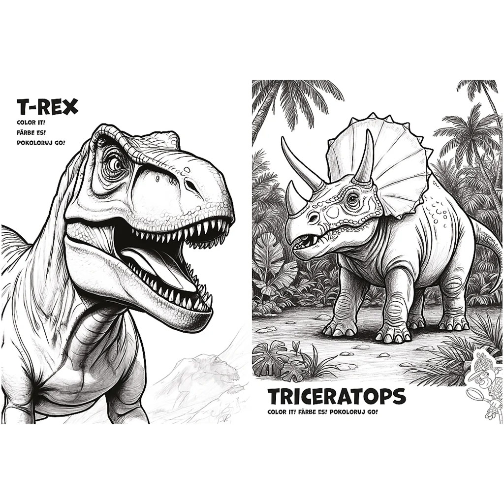 imagen de Spy Guy Dinosaurios libro para colorear - Trefl 2