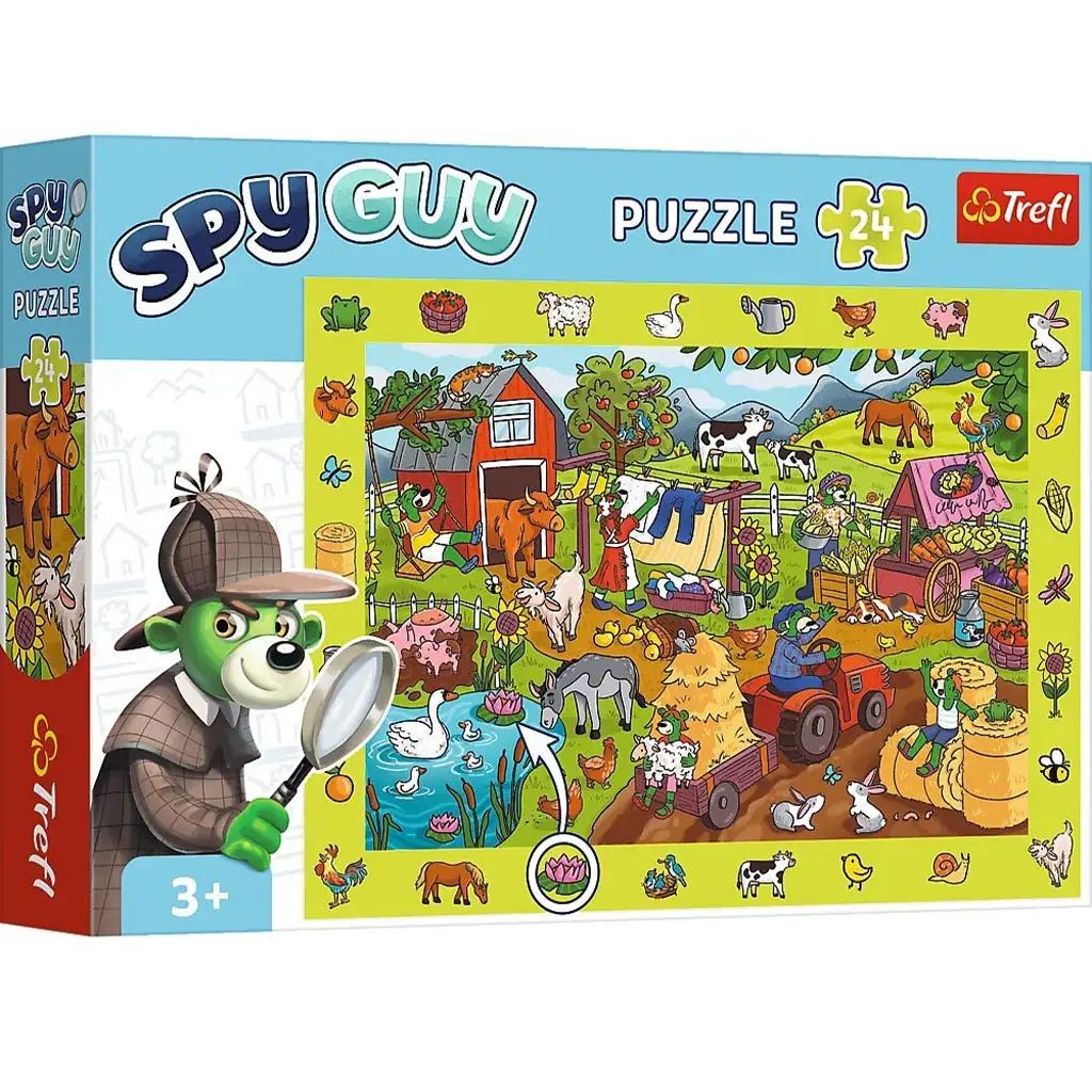 imagen de Spy Guy rompecabezas de 24 piezas Granja - Trefl 1
