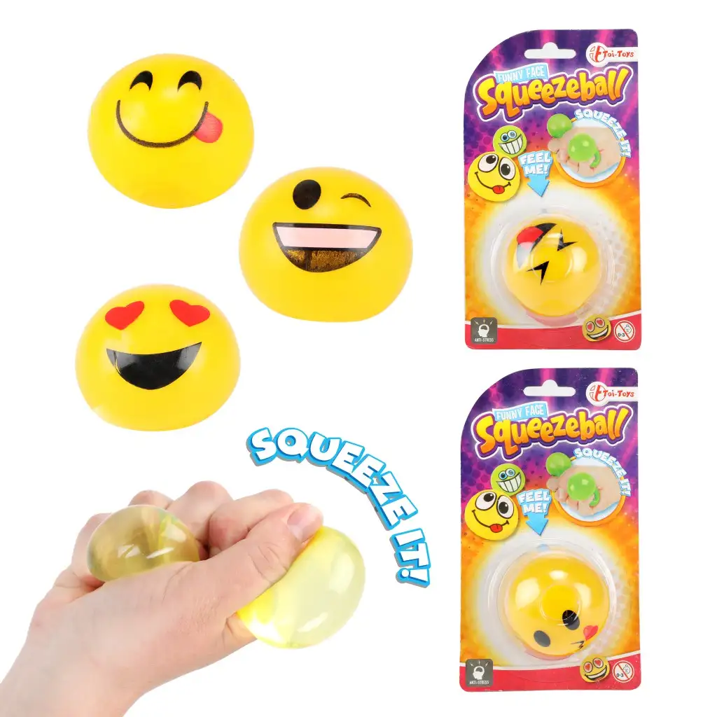 imagen de Squeezeball Emoji bola en varias versiones 1ud 2