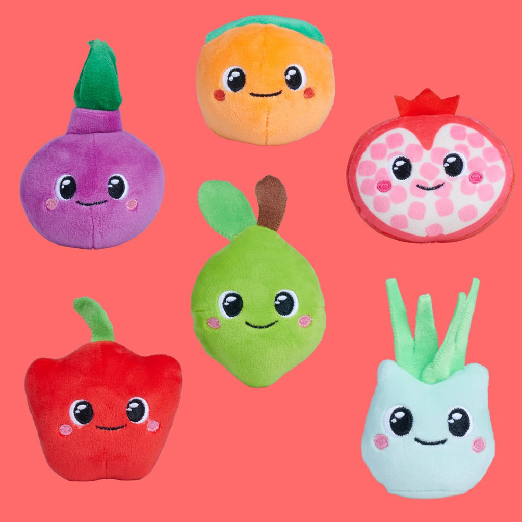 imagen de Squeezlings figura de peluche coleccionable suave de verduras y frutas verdes serie 2 1ud - Simba Toys 2