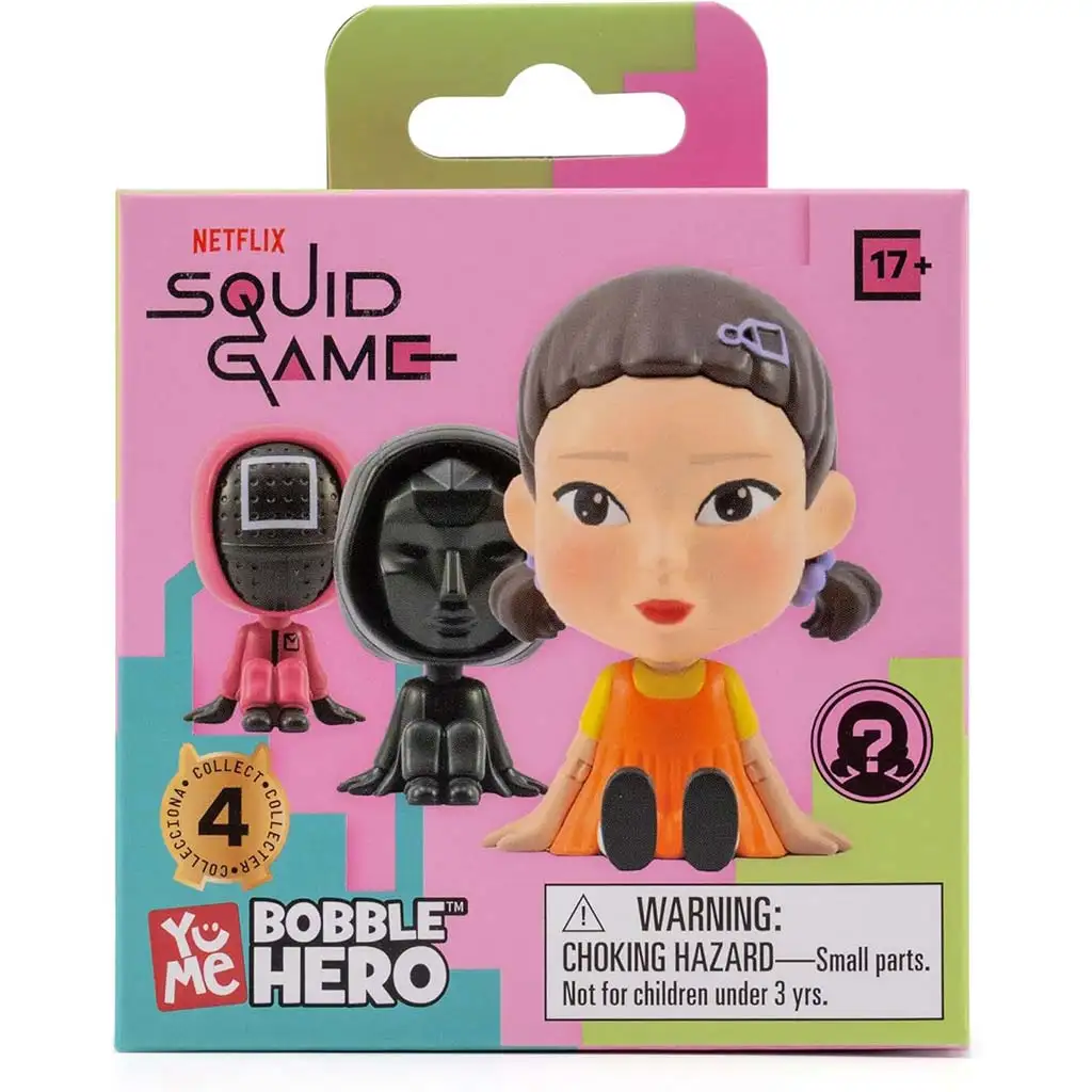 imagen de Squid Game Bobble Hero figura sorpresa mini de 8cm 1