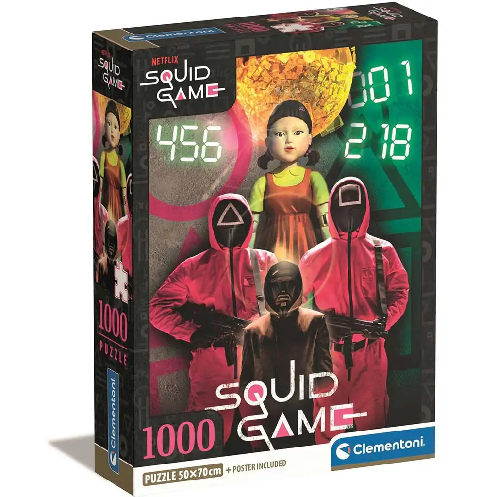 imagen de Squid Game: Gana tu vida puzzle de 1000 piezas 70x50cm - Clementoni 1