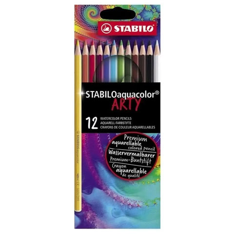 imagen de Stabilo: ARTY Aquacolor set de lápices de colores de 12 unidades 1