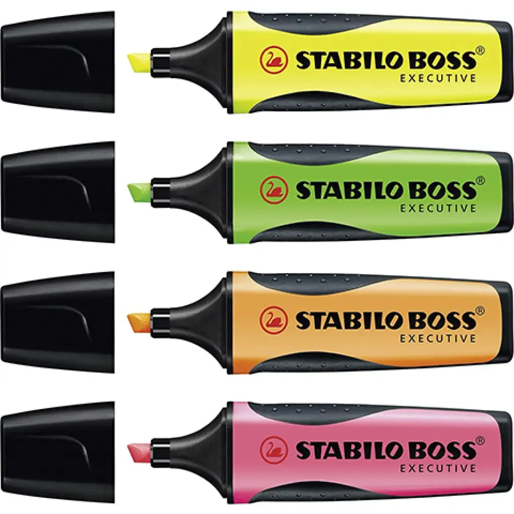 imagen de Stabilo: BOSS Executive resaltador de texto en varios colores set de 4 unidades 2
