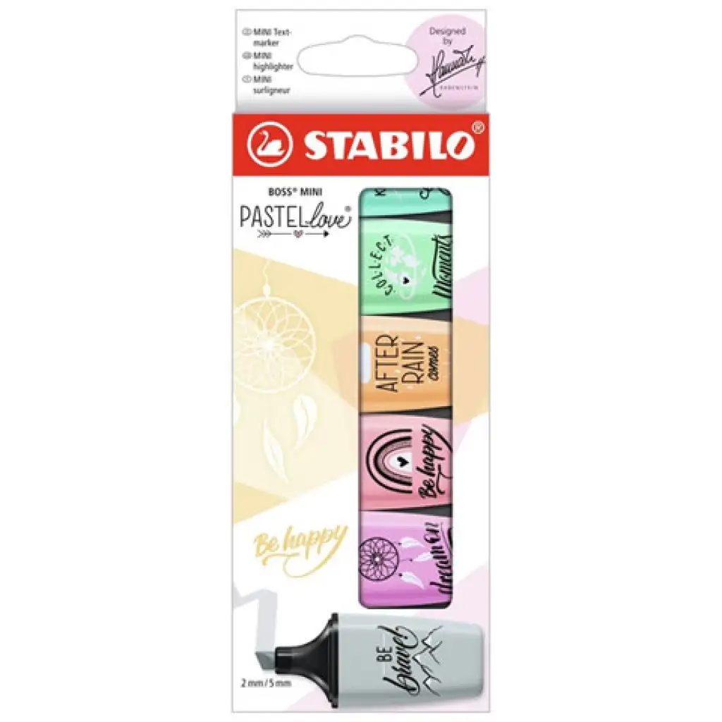 imagen de Stabilo: Boss Mini Marcadores de texto Pastel 6 unidades 1