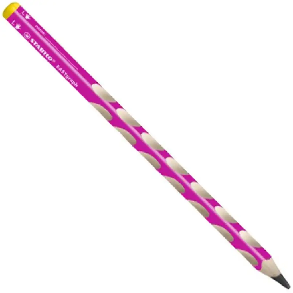 imagen de Stabilo: EASYgraph L lápiz de grafito triangular HB rosa 1