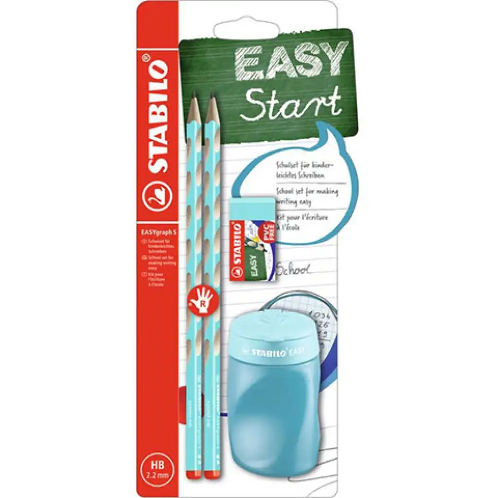 imagen de Stabilo: EASYgraph S lápiz escolar azul para diestros 1
