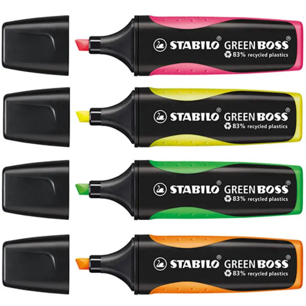 imagen de Stabilo: GREEN BOSS set de resaltadores 4 unidades 2