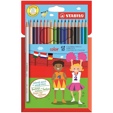 imagen de Stabilo: Juego de lápices de colores de 18 unidades 1