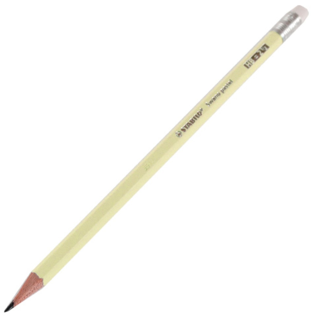 imagen de Stabilo: Lápiz de grafito HB color amarillo limón pastel 1ud 1
