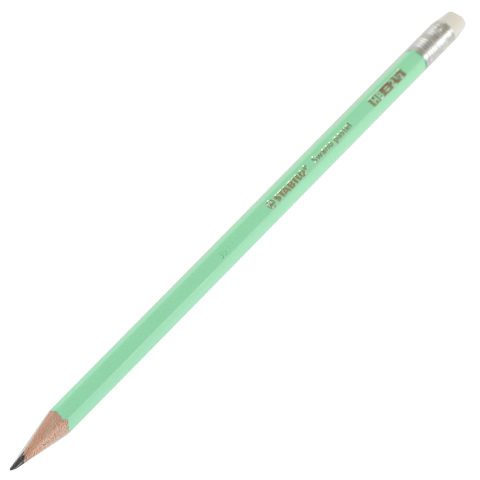 imagen de Stabilo: Lápiz de grafito HB de color verde pastel 1ud 1