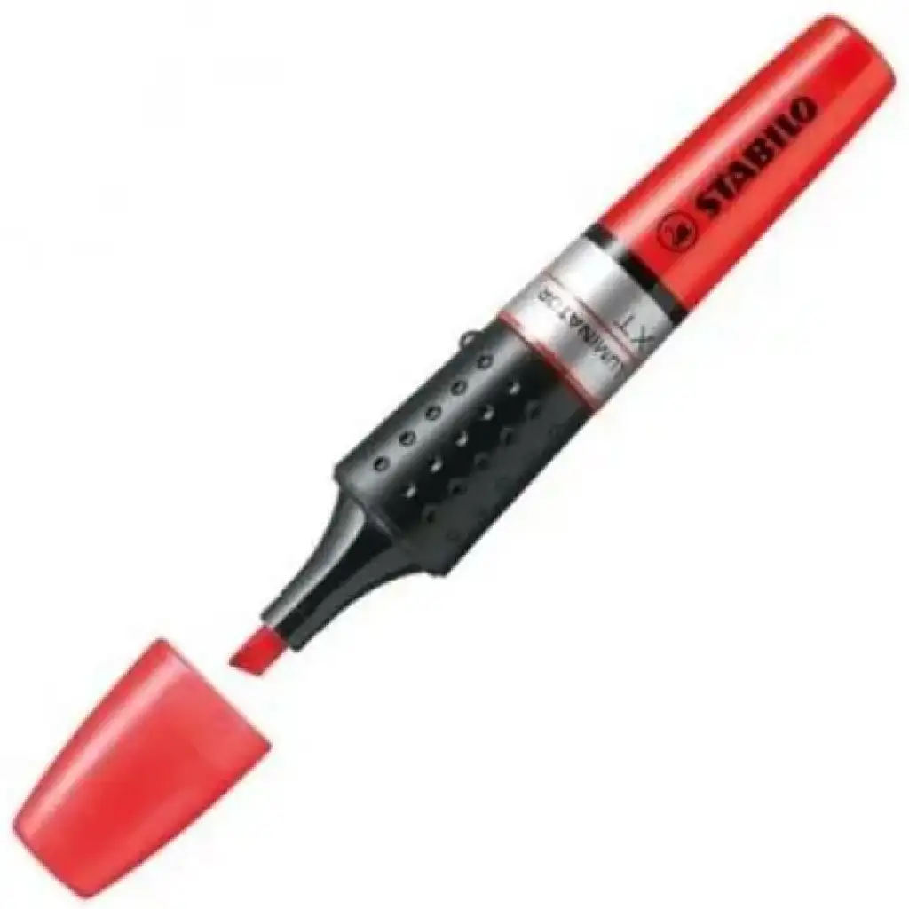 imagen de Stabilo: Luminator marcador de texto rojo 1