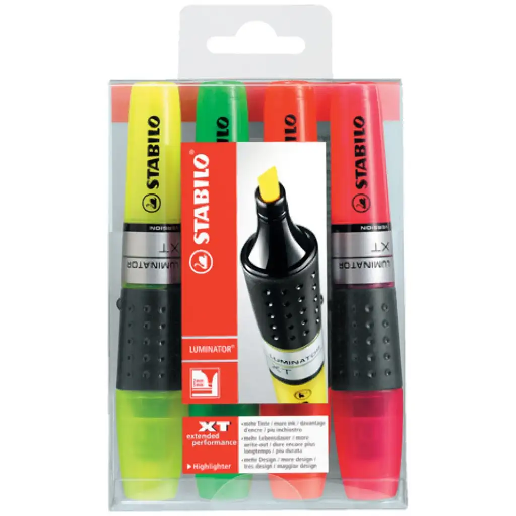 imagen de Stabilo: Luminator resaltador de texto set de 4 piezas 1