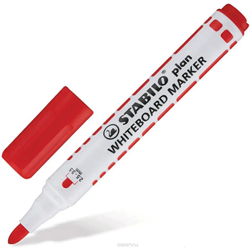 imagen de Stabilo: Marcador Plan WhiteBoard en color rojo 2