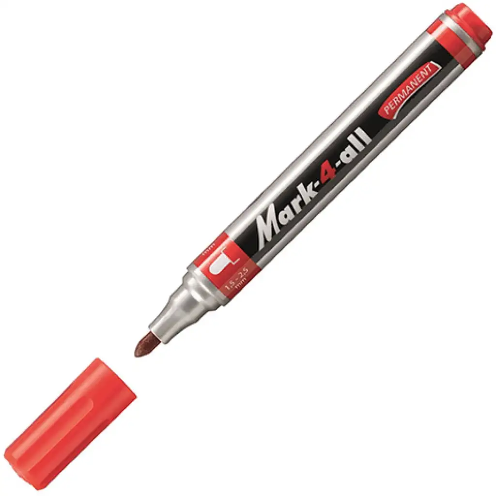 imagen de Stabilo: Mark-4-All bolígrafo de alcohol de punta redonda en color rojo 2