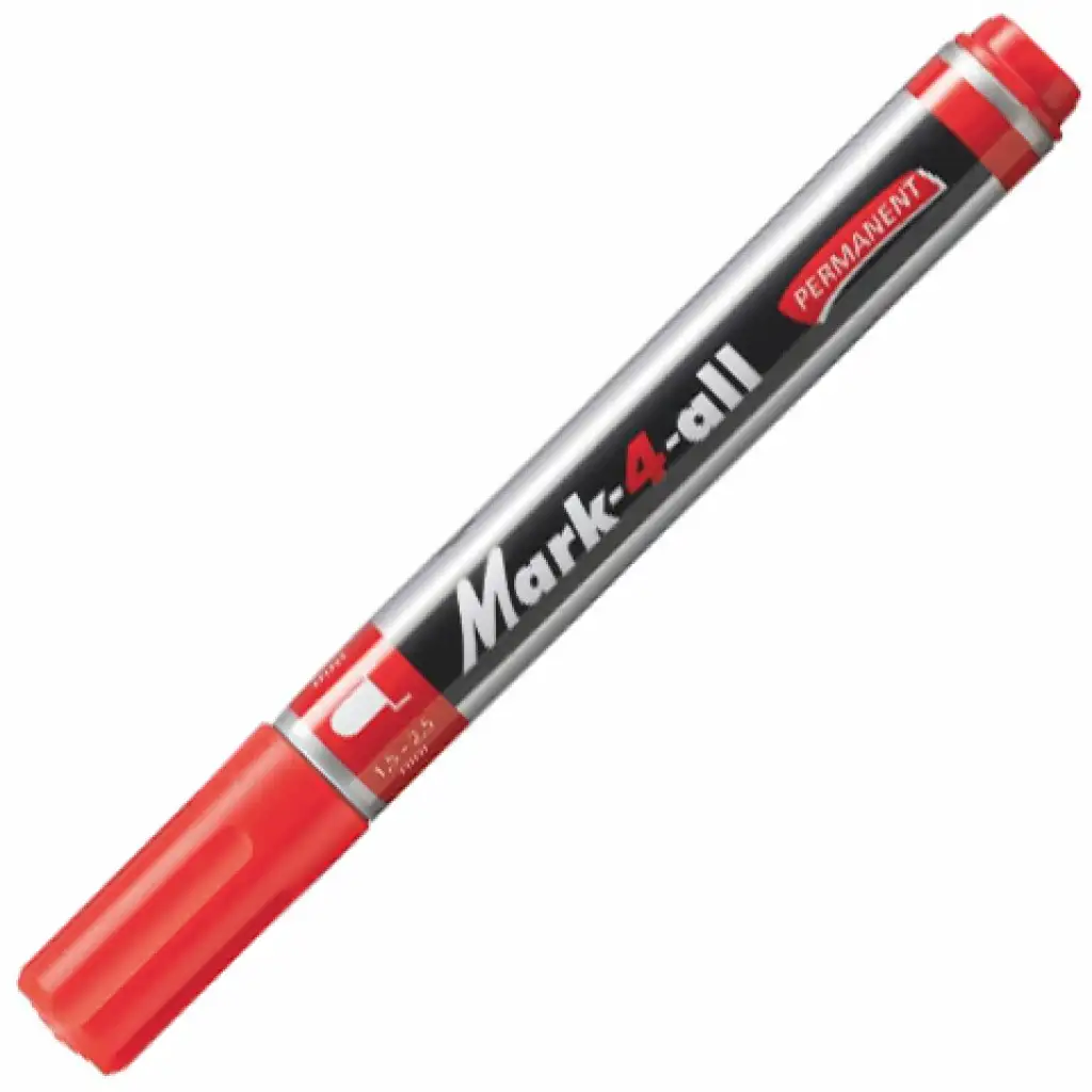 imagen de Stabilo: Mark-4-All bolígrafo de alcohol de punta redonda en color rojo 1