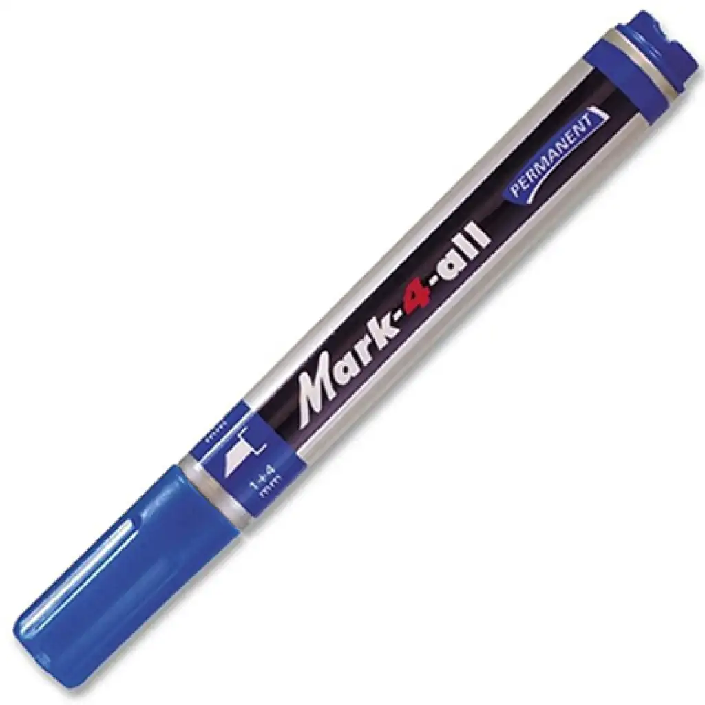 imagen de Stabilo: Mark-4-All rotulador de punta cortada en color azul 1