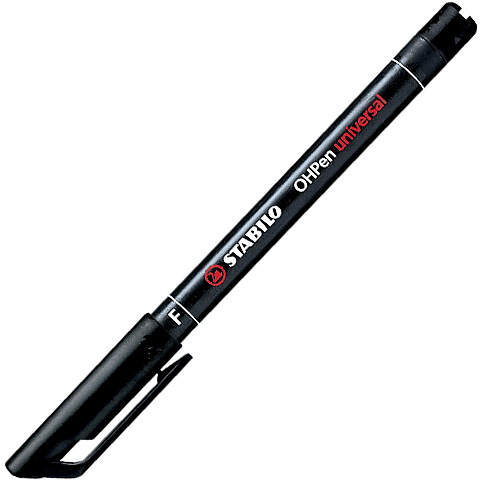 imagen de Stabilo OHPen universal F rotulador de alcohol negro 0,7mm 1