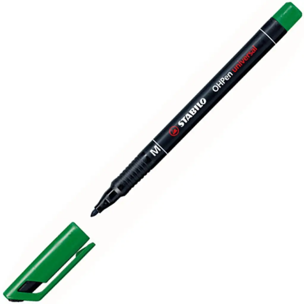 imagen de Stabilo OHPen universal M marcador de alcohol verde 1mm 2