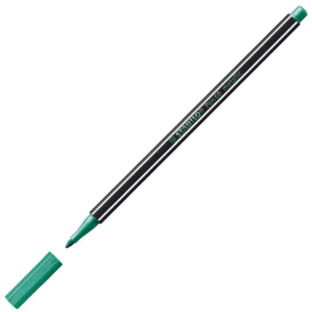 imagen de Stabilo: Pen 68 1,4mm rotulador metálico verde 1