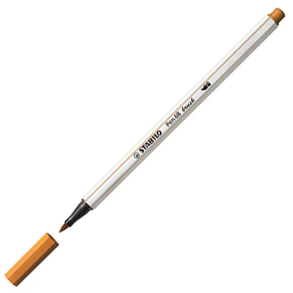 imagen de Stabilo: Pen 68 brush rotulador color ocre 1