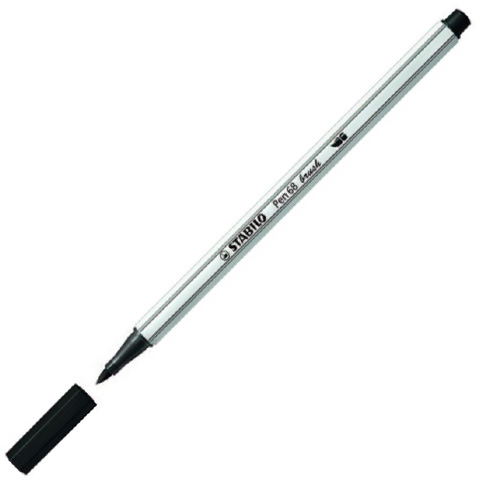 imagen de Stabilo: Pen 68 brush rotulador negro 1