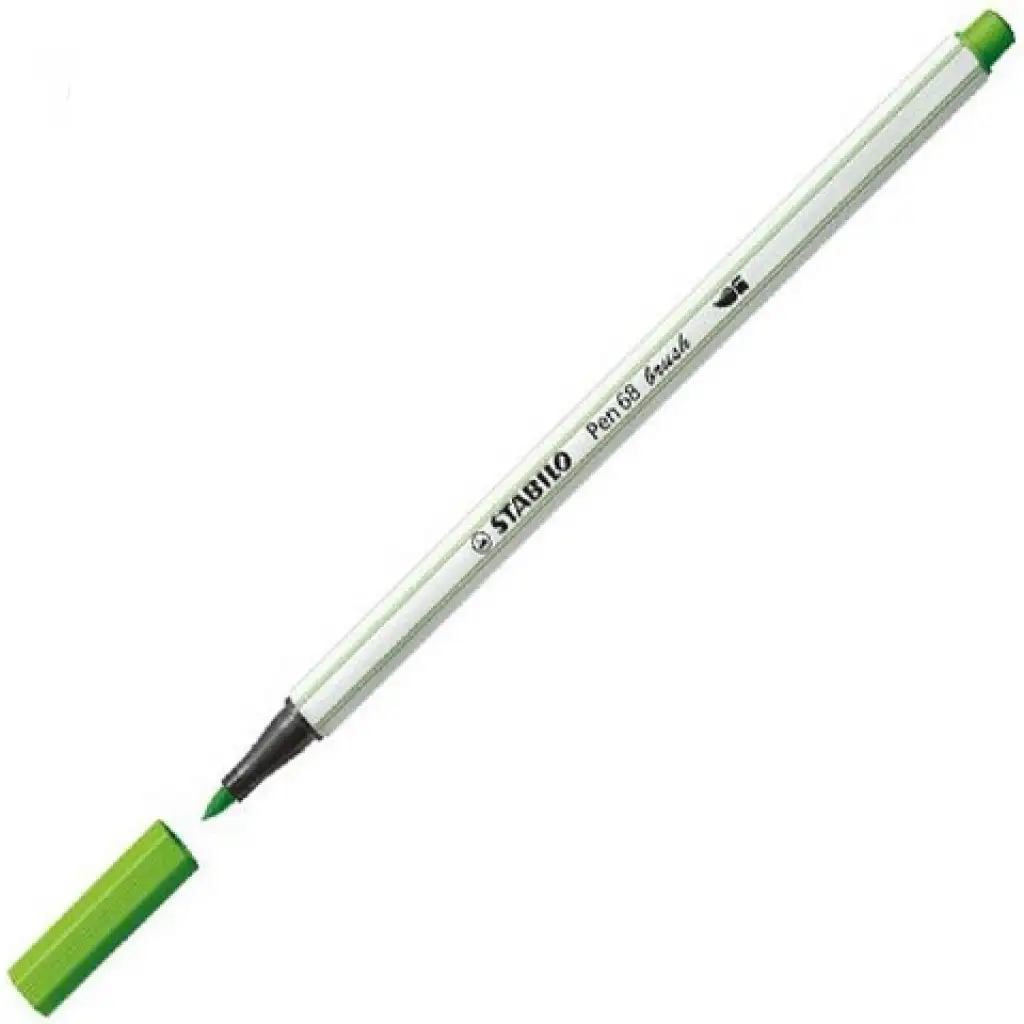 imagen de Stabilo: Pen 68 brush rotulador verde hoja 1
