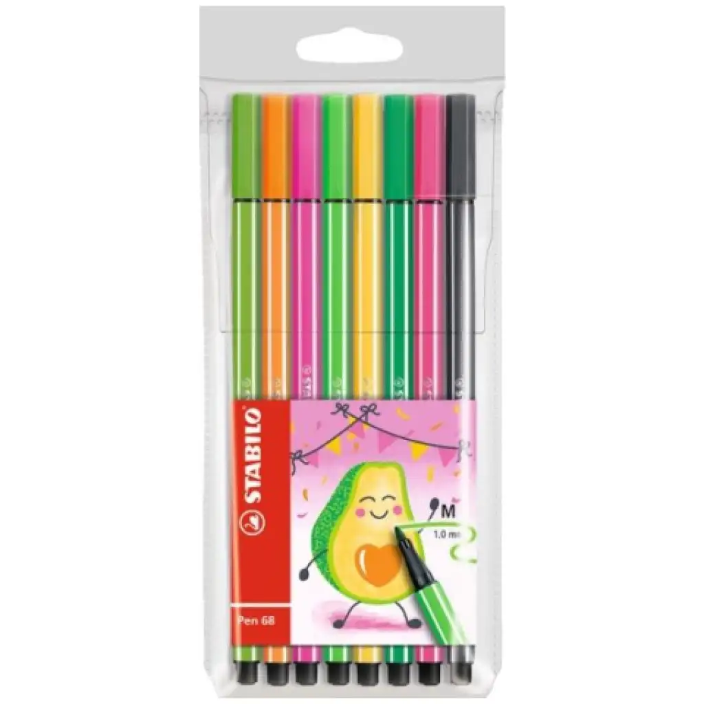 imagen de Stabilo: Pen 68 de aguacate set de 8 rotuladores de colores 1