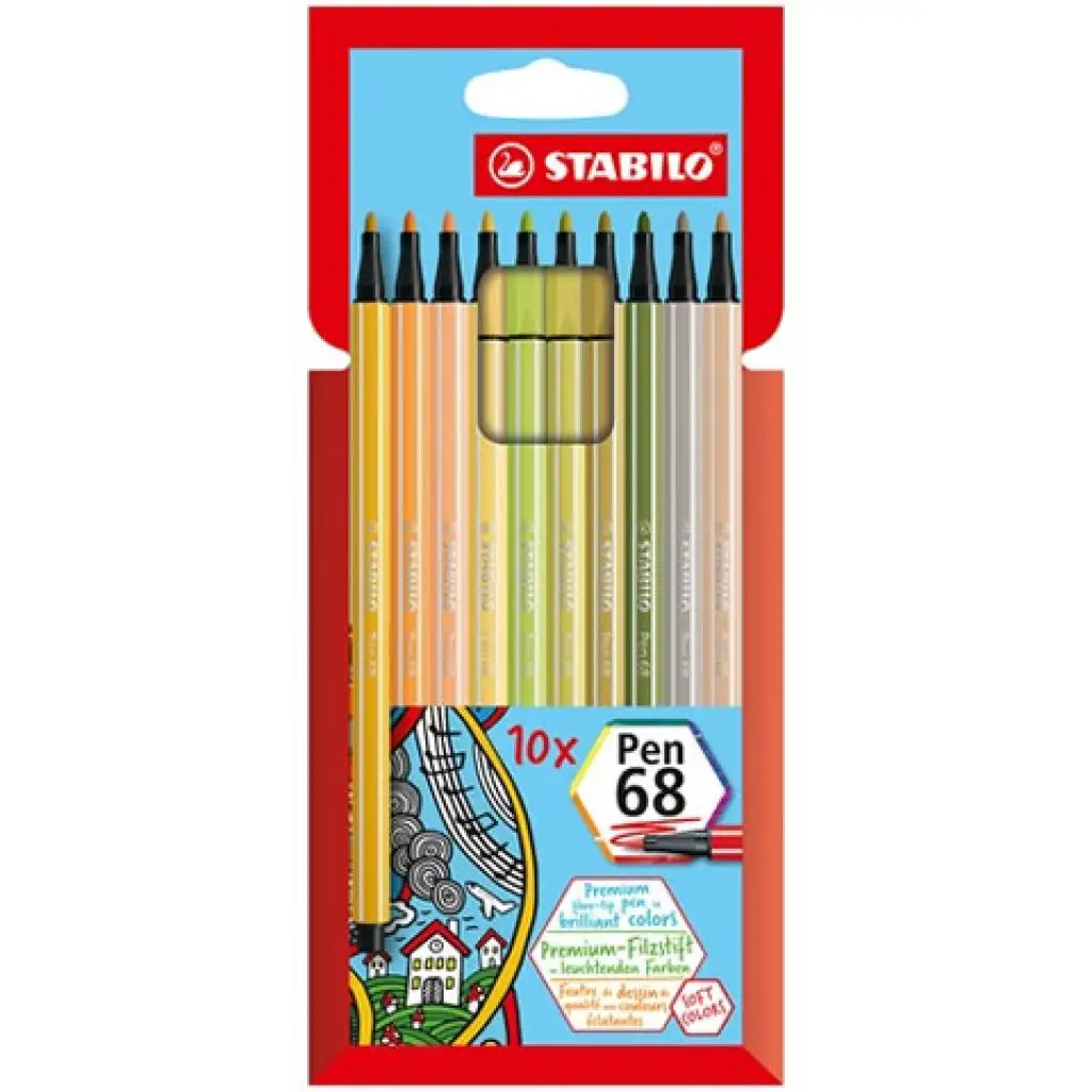 imagen de Stabilo: Pen 68 rotulador de 10 unidades 1