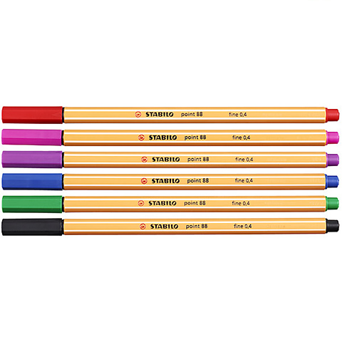 imagen de Stabilo: Point 88 conjunto de 6 rotuladores de colores diferentes 2
