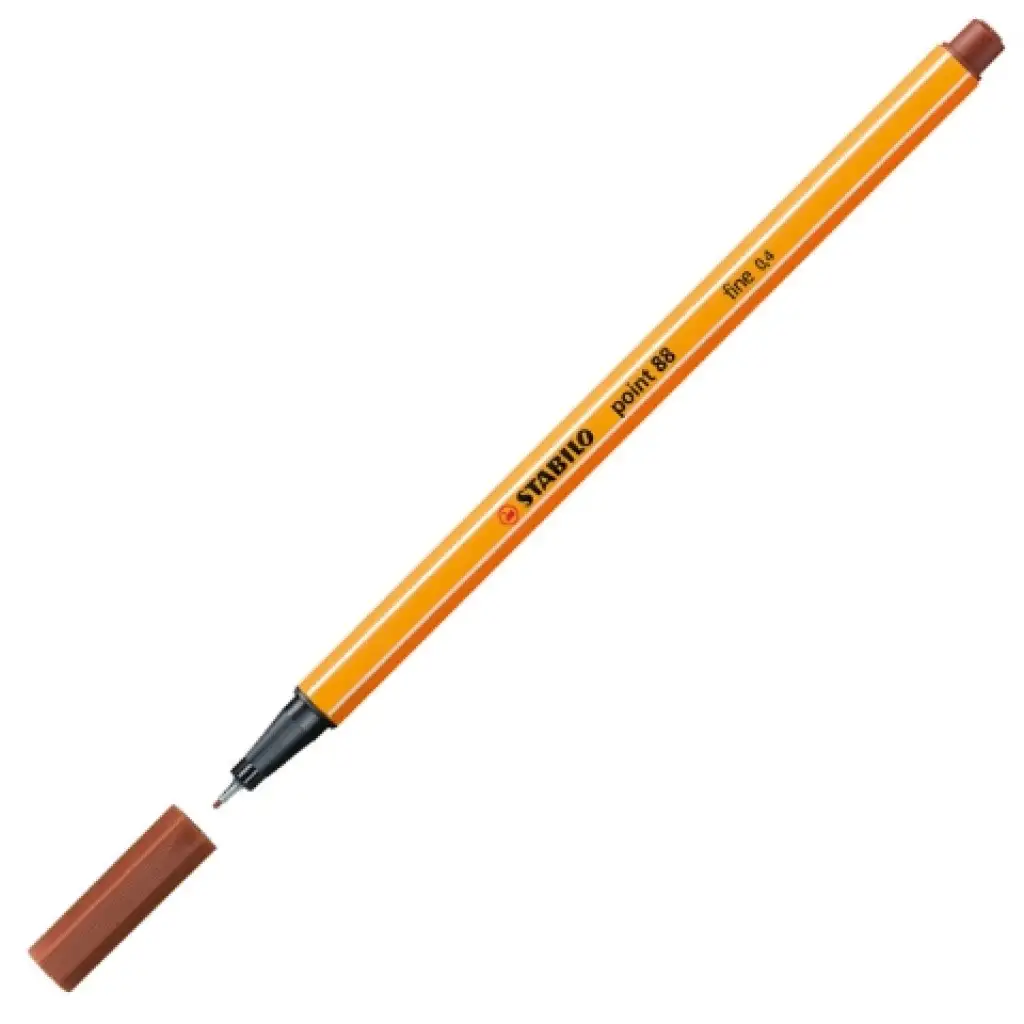 imagen de Stabilo: Point 88 rotulador 0,4mm en color rojo teja 2