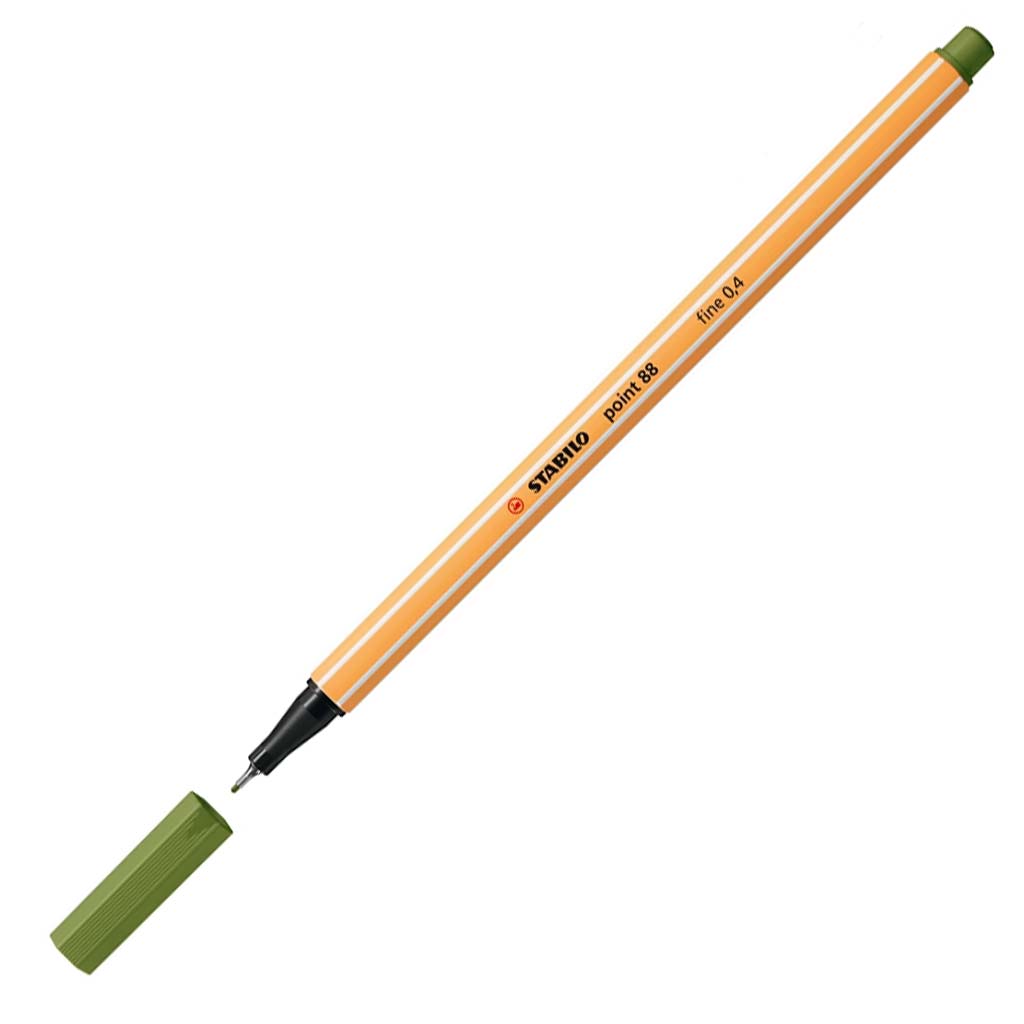 imagen de Stabilo: Point 88 rotulador 0,4mm en color verde musgo 1