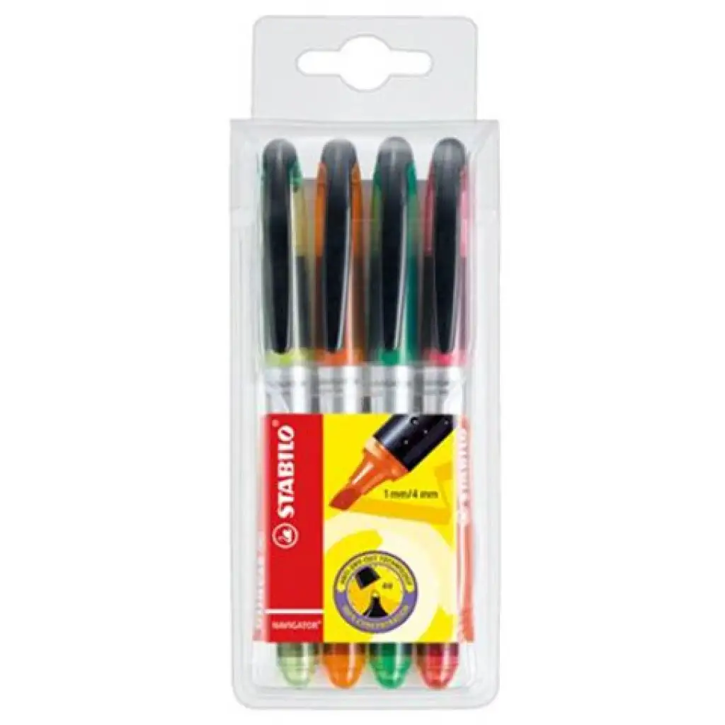 imagen de Stabilo: Resaltador Navigator 1-4mm set de 4 unidades 1
