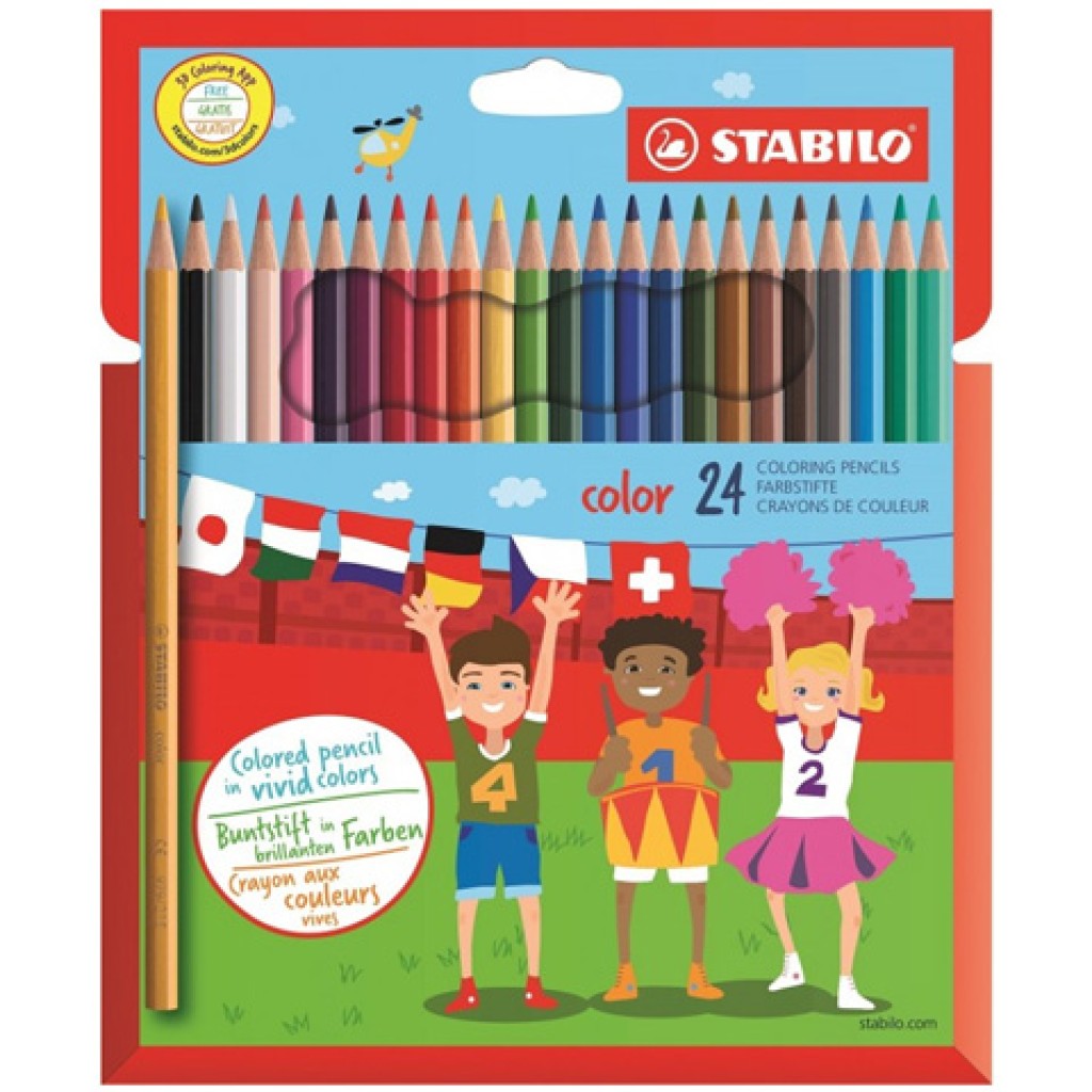 imagen de Stabilo: Set de lápices de colores de 24 unidades 1